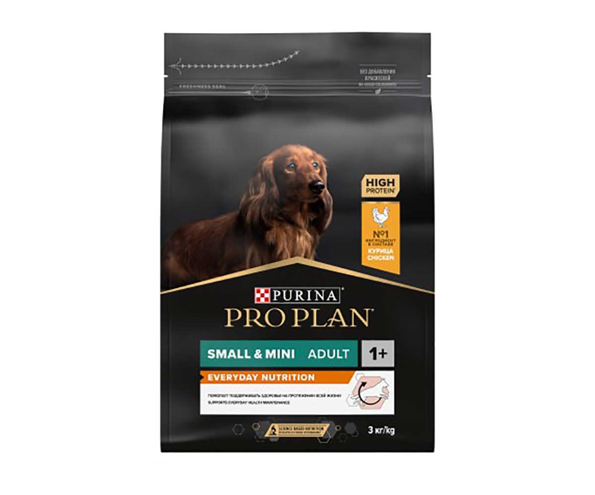 Сухой Корм Pro Plan (Проплан) Для Собак Мелких и Миниатюрных Пород Курица и Рис OPTI Balance Adult Small&Mini Breed Chicken & Rice 3кг (1*4)
