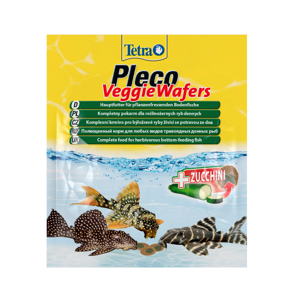Корм Для Рыб Tetra (Тетра) Pleco Veggie Waffers Пластинки Для Донных Рыб 15г 257313