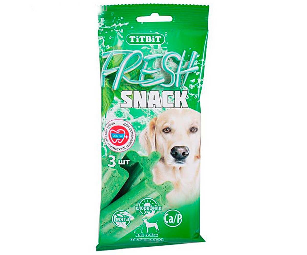 Лакомство Для Собак Fresh (Фреш) Снек с Мятой и Хлорофиллом Для Средних Пород