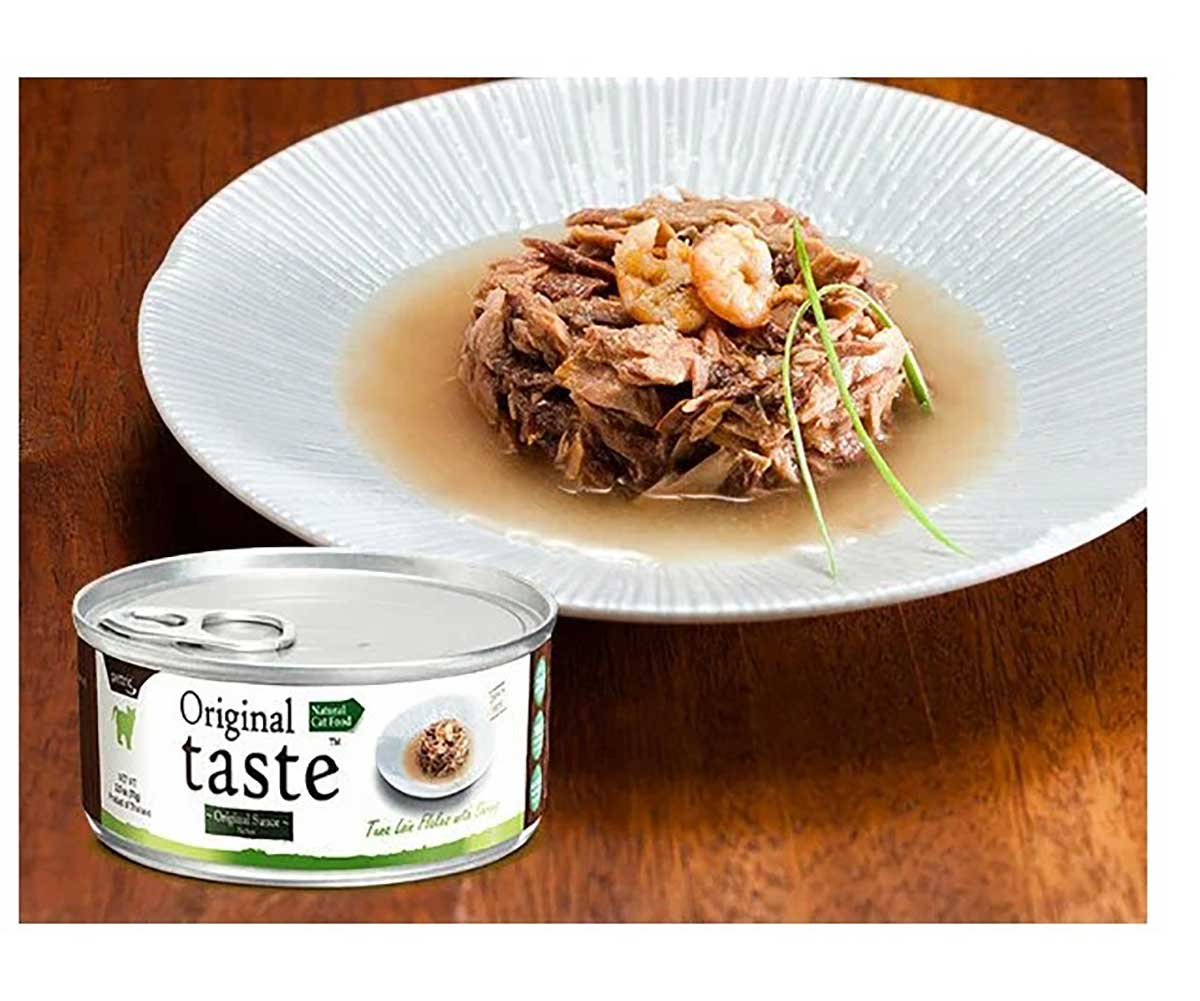 Консервы Pettric (Пэттрик) Original Taste Для Кошек Тунец и Креветки в Соусе Tuna Loin Flakes with Whole Shrimp in Sauce 70г