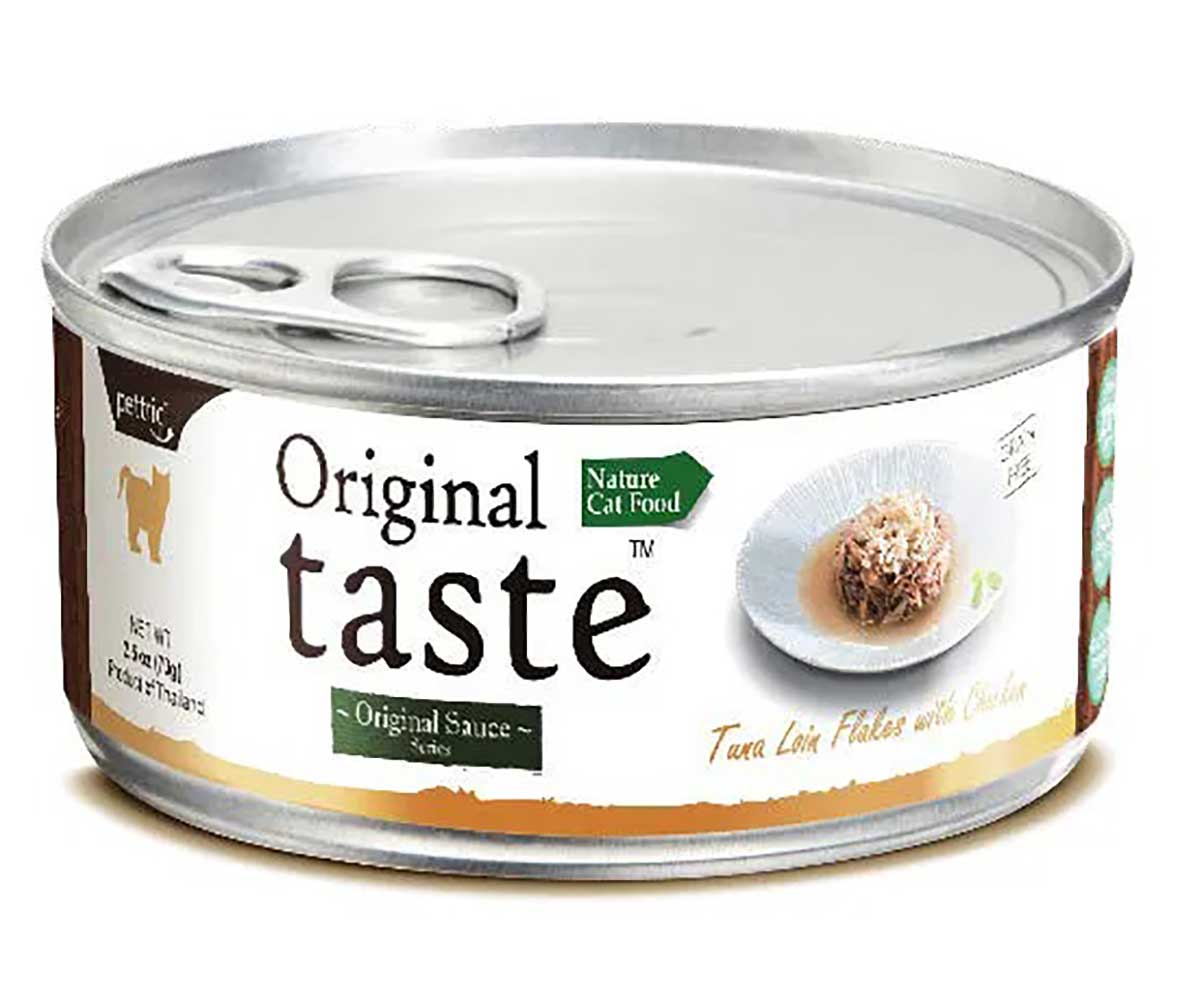 Консервы Pettric (Пэттрик) Original Taste Для Кошек Тунец и Курица в Соусе Tuna Loin Flakes with Chicken in Sauce 70г