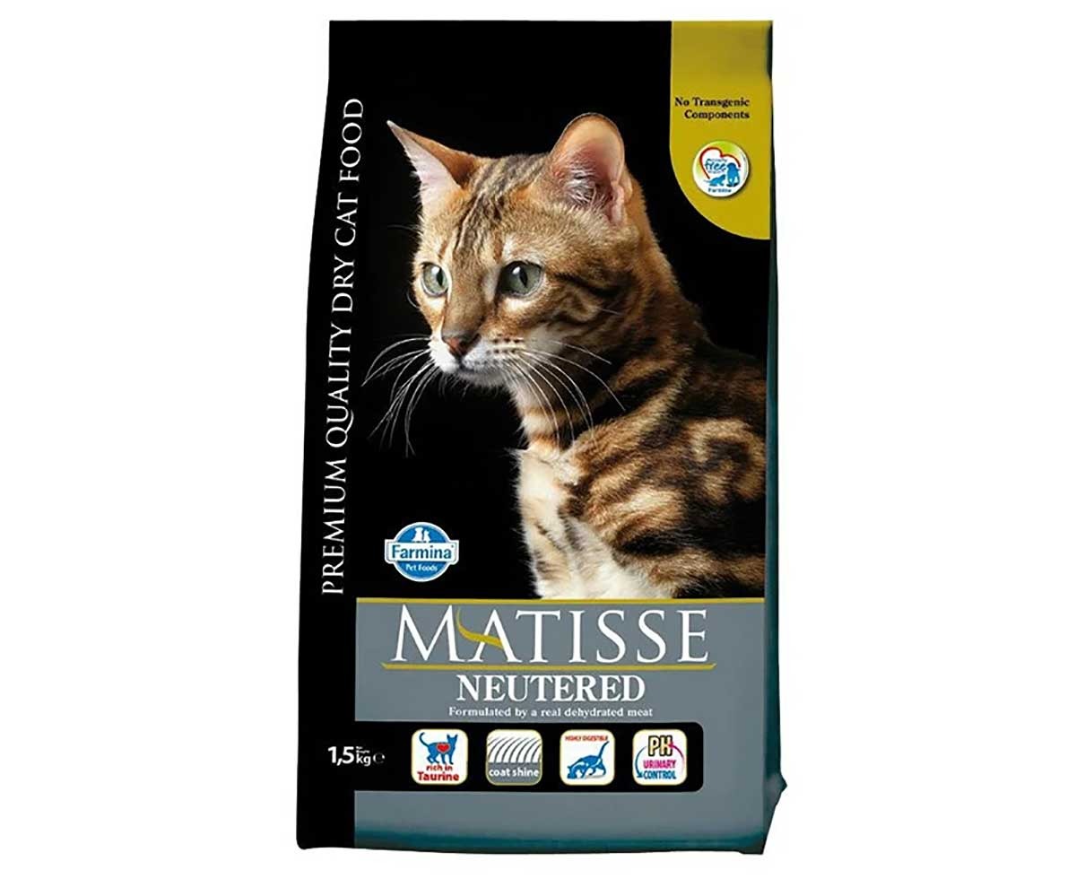 Сухой Корм Matisse (Матисс) Для Стерилизованных Кошек и Кастрированных Котов Курица Matisse Neutered 1,5кг