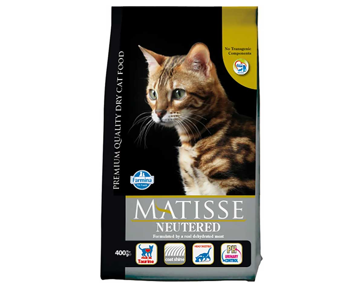 Сухой Корм Matisse (Матисс) Для Стерилизованных Кошек и Кастрированных Котов Курица Neutered Farmina 400г
