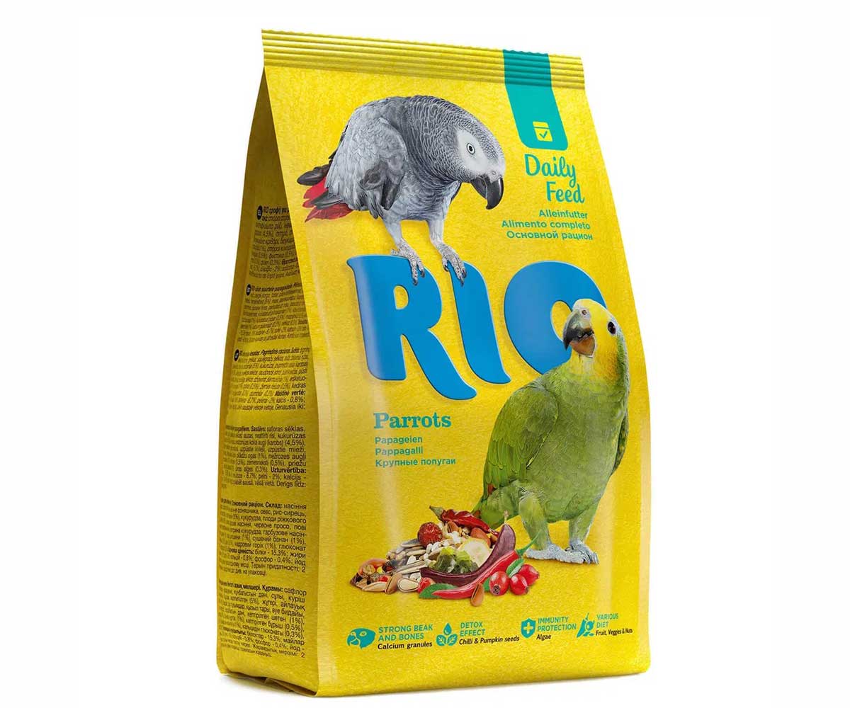 Корм Для Крупных Попугаев RIO (Рио) Parrots Daily Ration 500г (1*10)