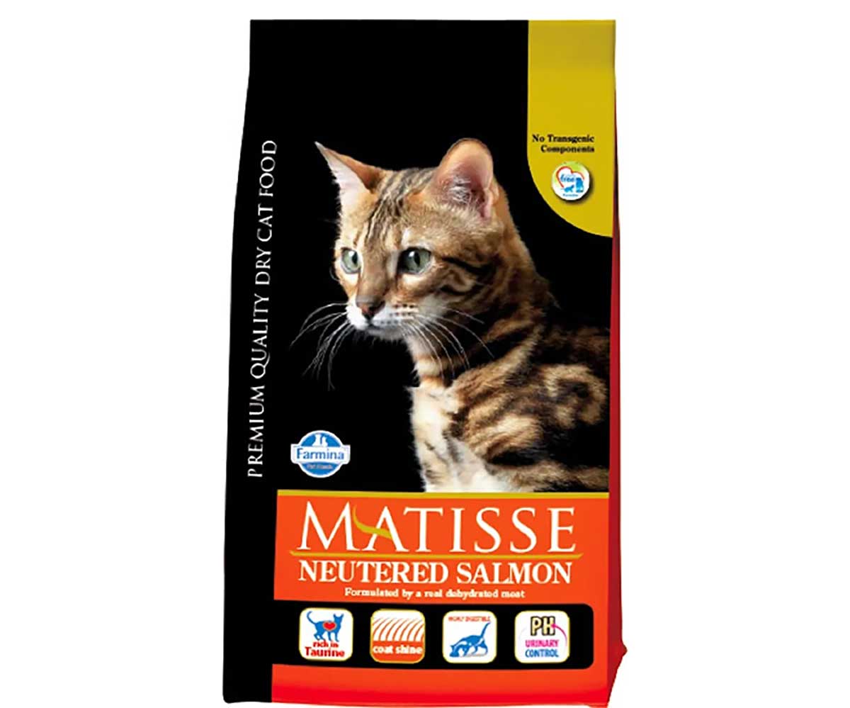 Сухой Корм Matisse (Матисс) Для Стерилизованных Кошек и Кастрированных Котов Лосось Neutered Salmon Farmina 1,5кг