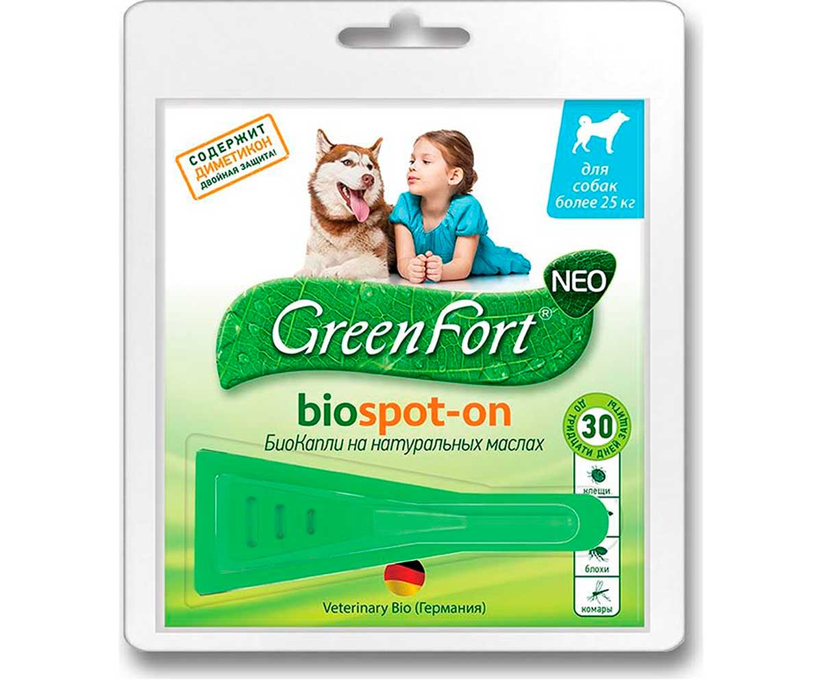 БиоКапли Greenfort NEO BioSpot-On От Эктопаразитов Для Собак Более 25кг G203