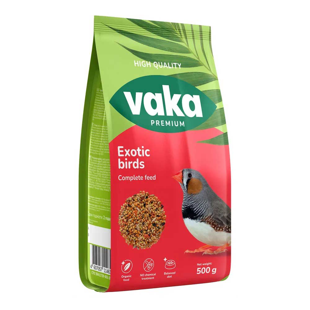 Корм Вака High Quality Для Экзотических Птиц 500г (1*10)