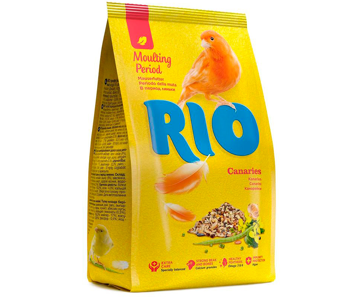 Корм Для Канареек RIO (Рио) в Период Линьки Canaries Moulting Period 500г (1*10)