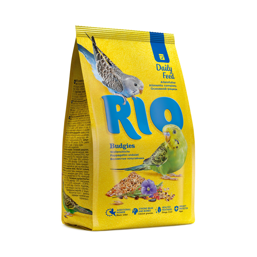 Корм Для Волнистых Попугаев RIO (Рио) Budgies Daily Ration 500г (1*10)