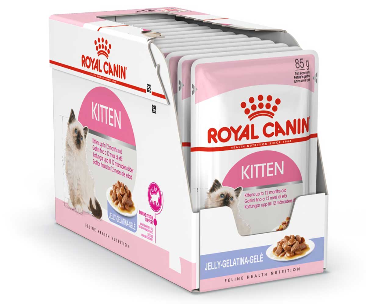 Влажный Корм Royal Canin (Роял Канин) Для Котят Аппетитные Кусочки в Желе Feline Health Nutrition Kitten Jelly 85г (1*12)