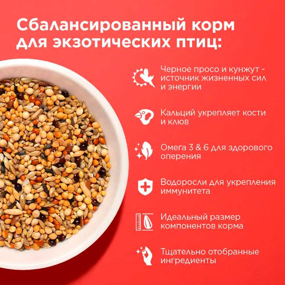 Сухой Корм Rio (Рио) Exotic Birds Daily Ration Для Экзотических Птиц 500г