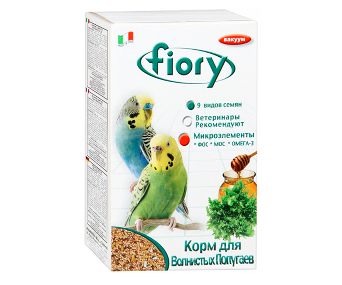 Корм Fiory (Фиори) Pappagallini Для Волнистых Попугаев 1кг
