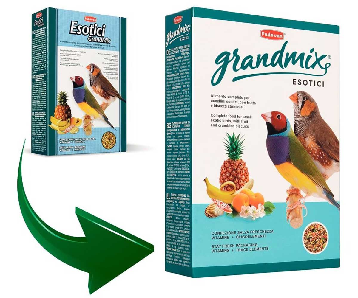 Корм Padovan (Падован) GrandMix Esotici Для Экзотических Птиц 400г