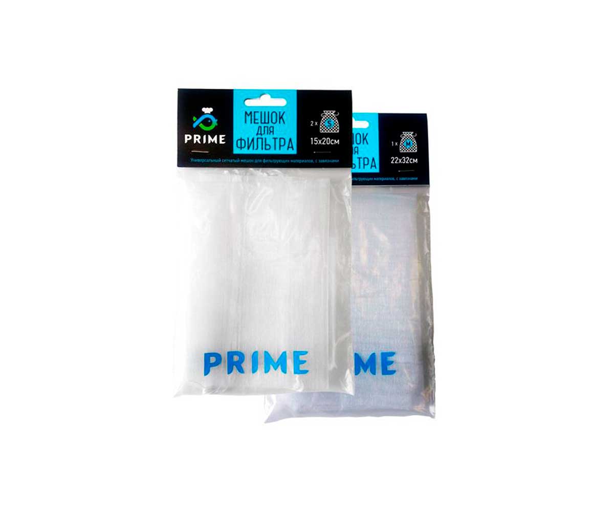 Мешок Для Фильтра Prime (Прайм) Сетчатый с Завязками 22*32см 1шт Pr-000558