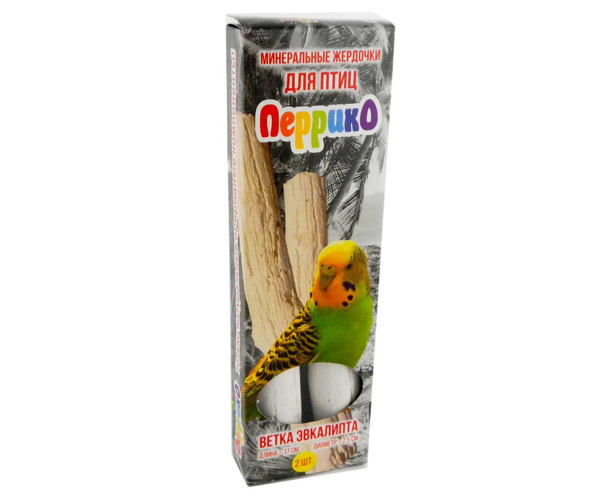 Минеральные Жердочки Для Птиц Эльф Ветка Эвкалипта 2шт