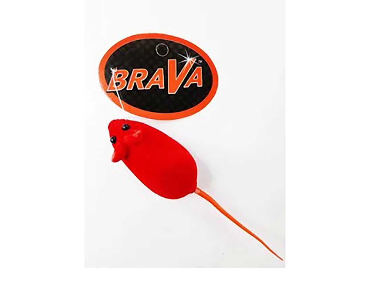 Игрушка Для Кошек Brava (Брава) Мышь Бархат Микс 6см 2533864