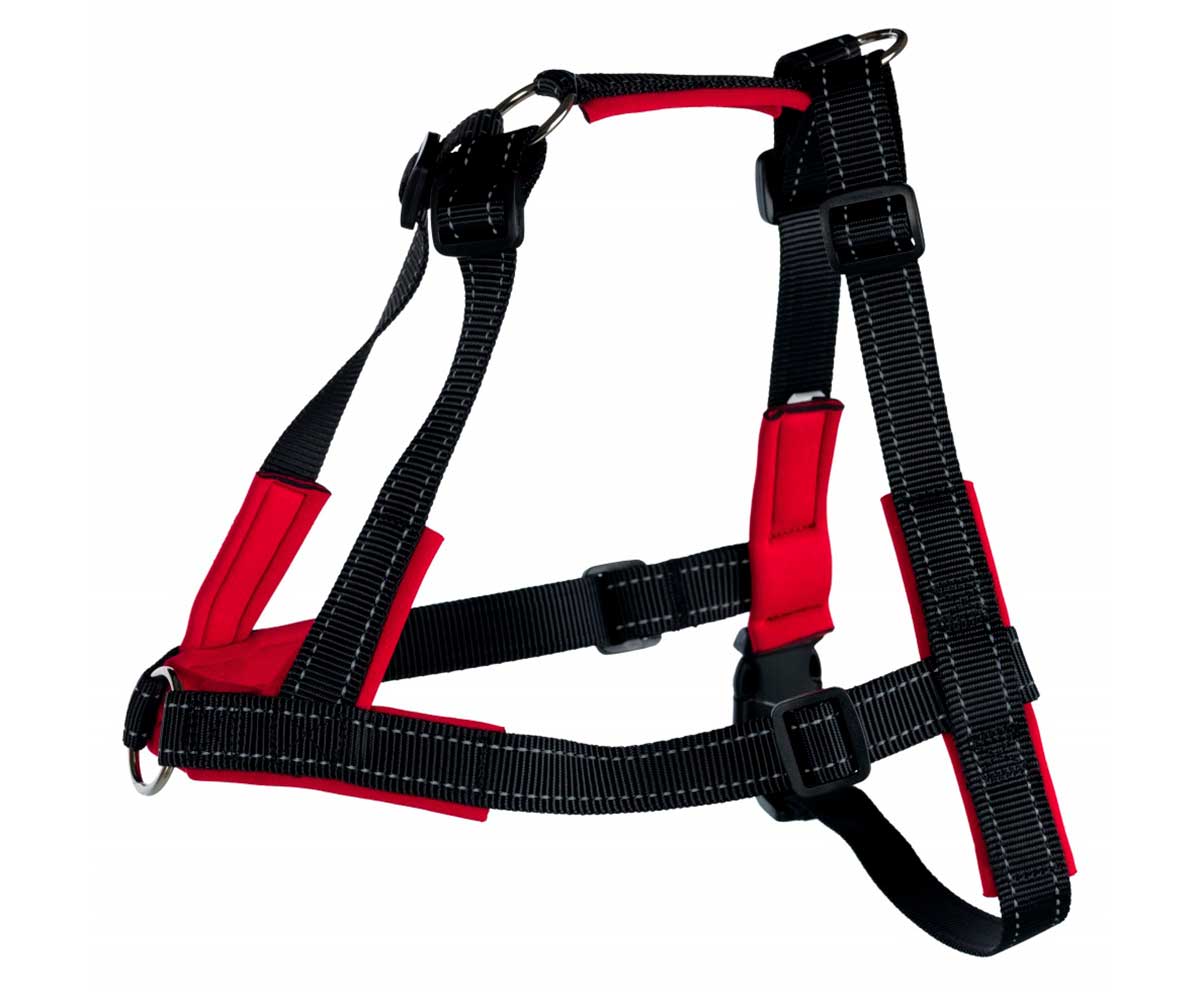 Шлейка Для Собак Крупных Пород Trixie (Трикси) LeadnWalk Soft L-XL 65-105см/25мм Черный 13057