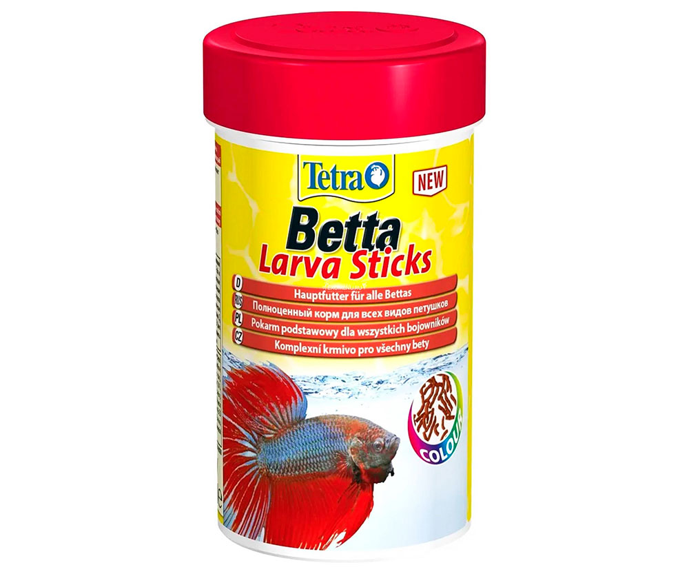 Корм Для Рыб Tetra (Тетра) Палочки Betta Larva Sticks Для Петушков и Лабиринтовых Рыб 100мл 33г 259386