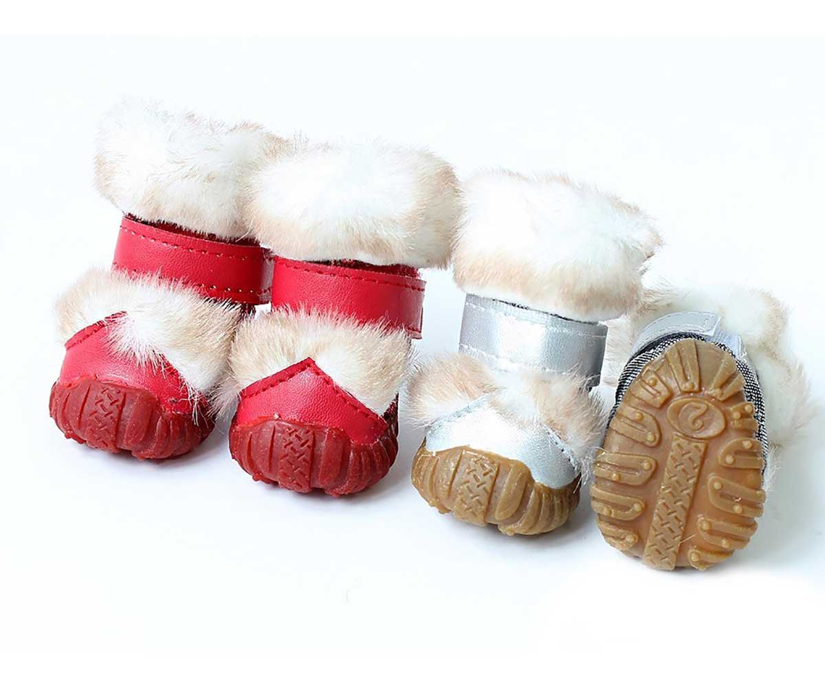 Унтики Для Собак Мелких Пород Зимушка 5 Мех Красный Pet Fashion (Пет Фешн)
