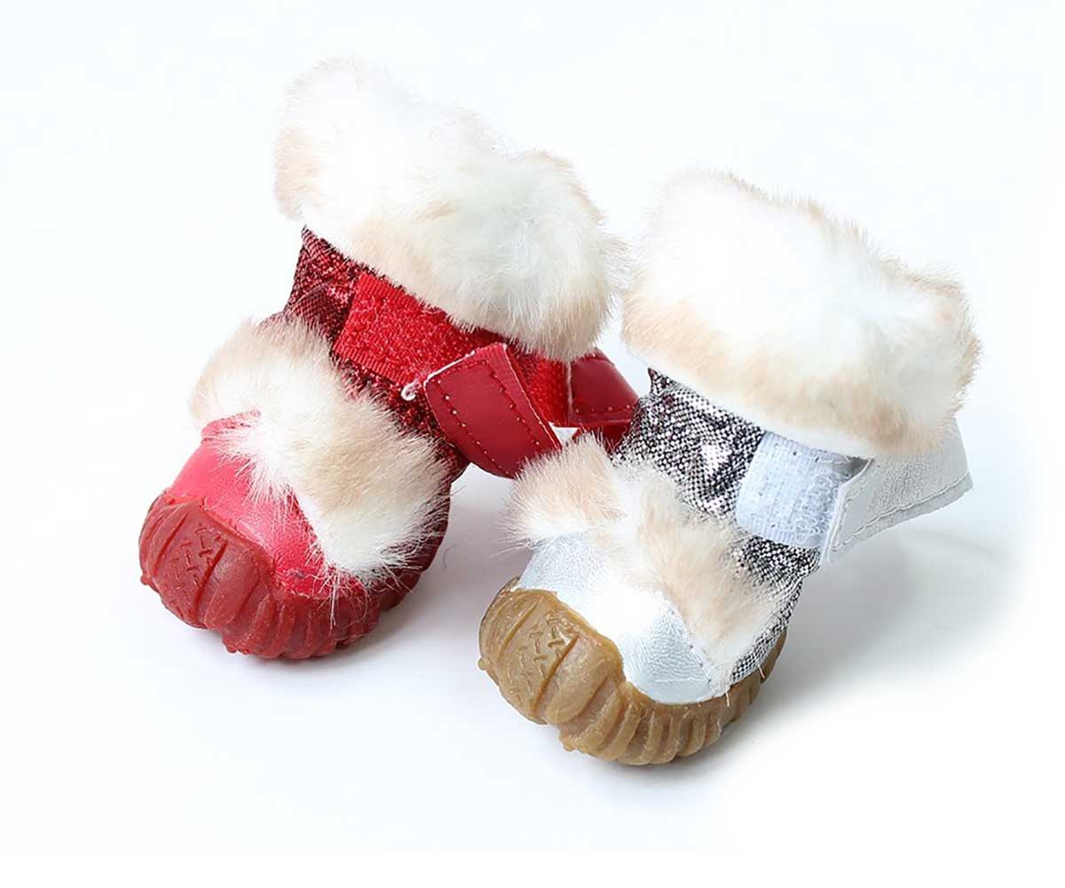 Унтики Для Собак Мелких Пород Зимушка 5 Мех Красный Pet Fashion (Пет Фешн)