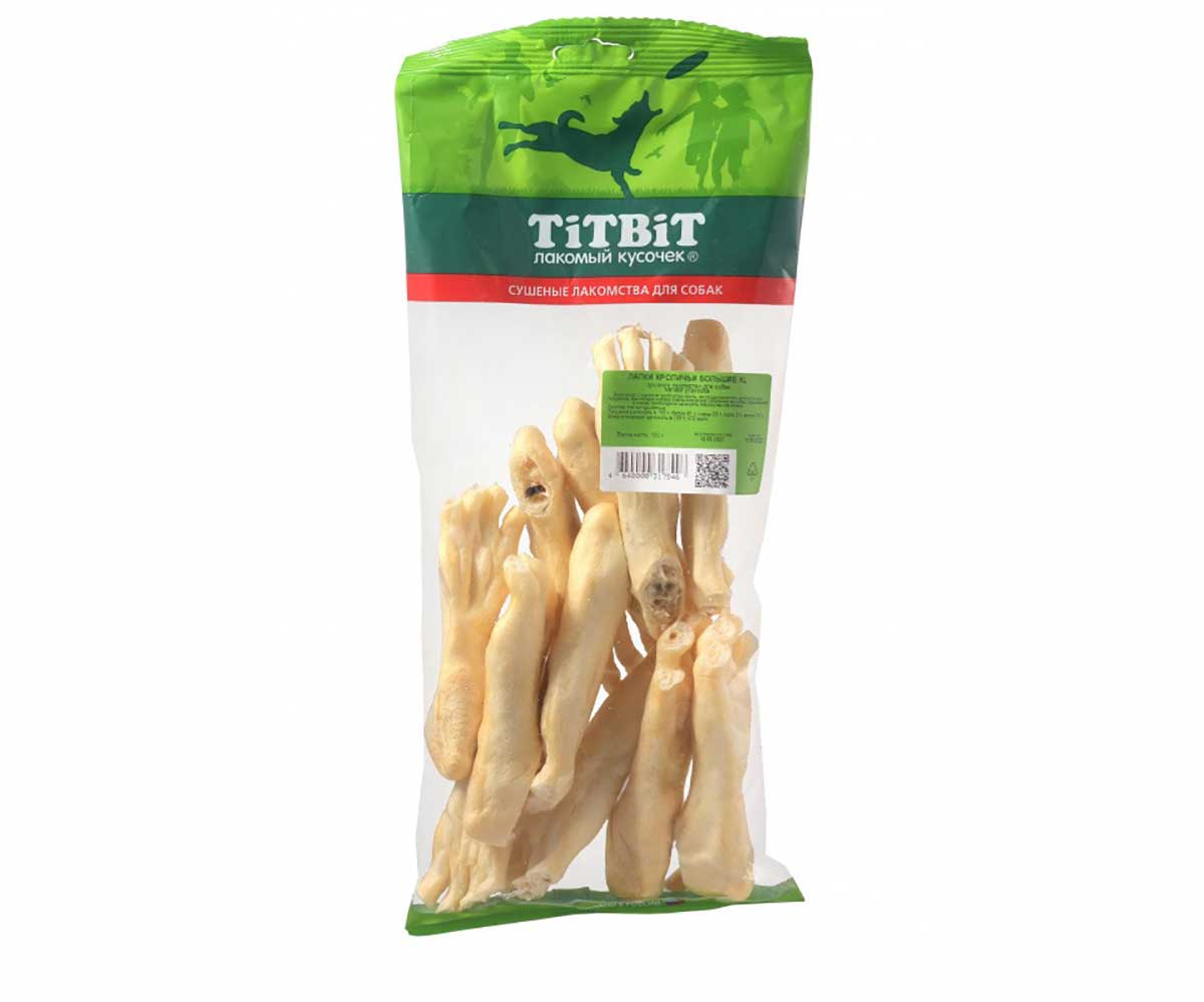 Лакомство Для Собак TiTBiT (Титбит) Лапки Кроличьи Большие Xl