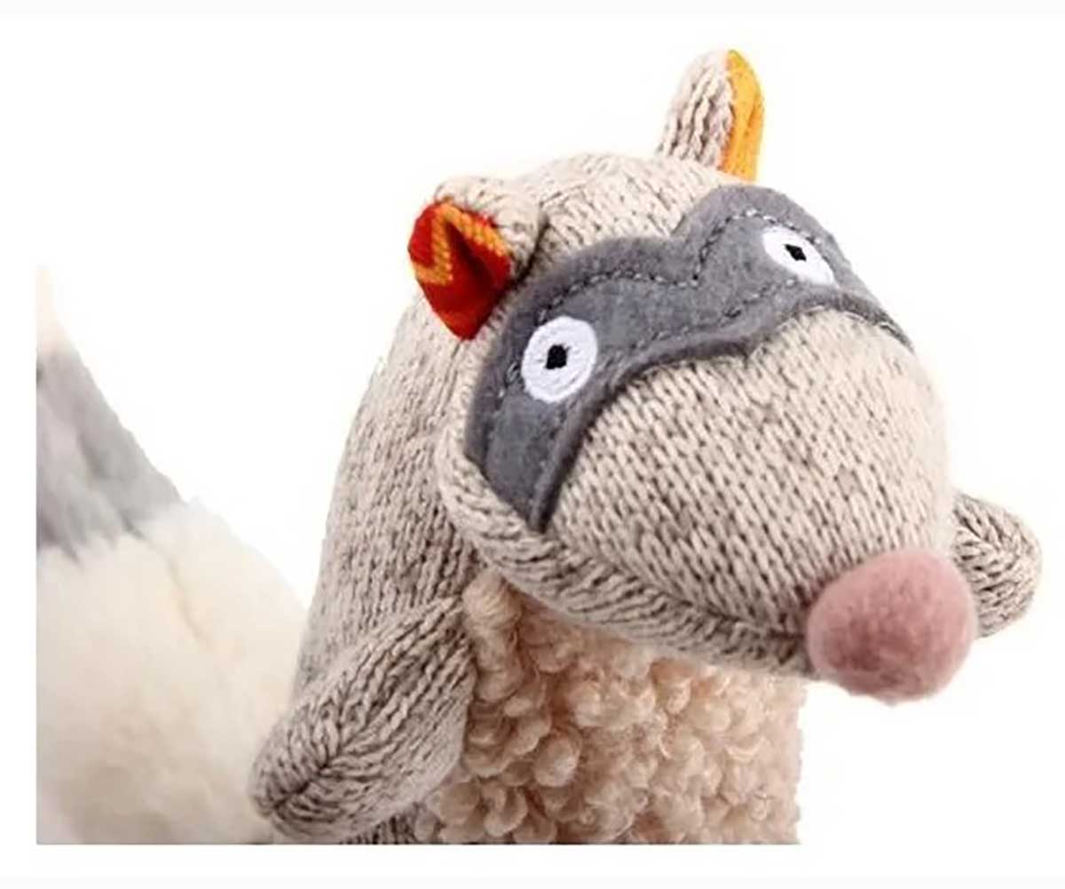 Игрушка Для Собак Gigwi (Гигви) Енот с Большой Пищалкой 17см 75310