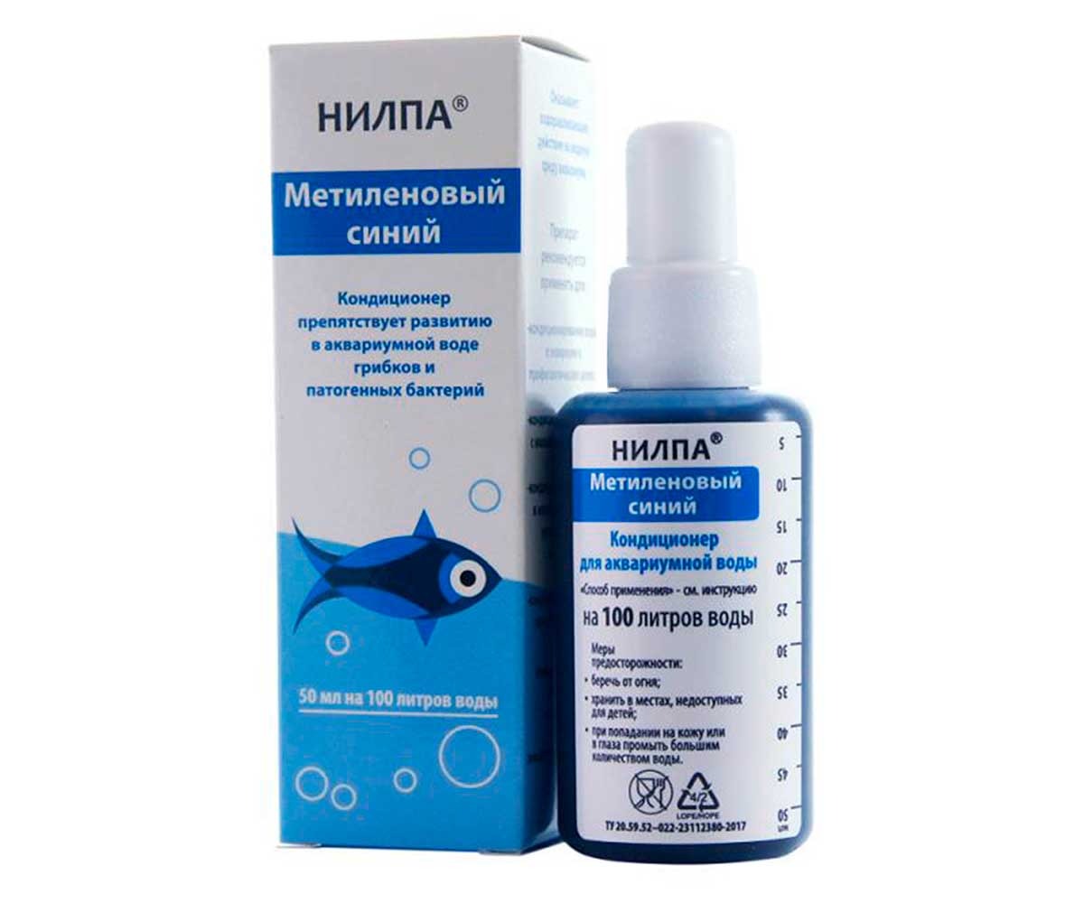 Кондиционер Для Аквариума Метиленовый Синий 50мл НИЛПА