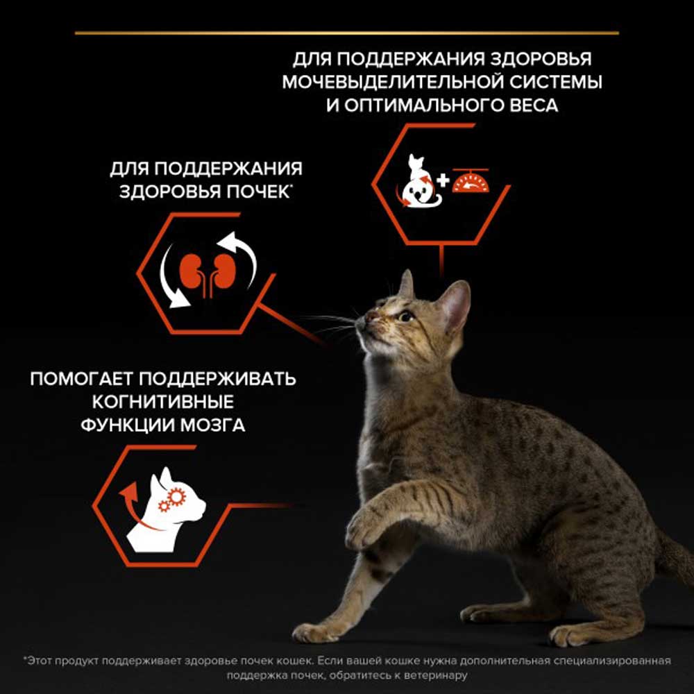 Сухой Корм Pro Plan (ПроПлан) Для Стерилизованных Кошек и Кастрированных Котов Для Поддержания Функций Почек, Мозга и Иммунитета Лосось Sterilised Vital Functions 400г (1*8)