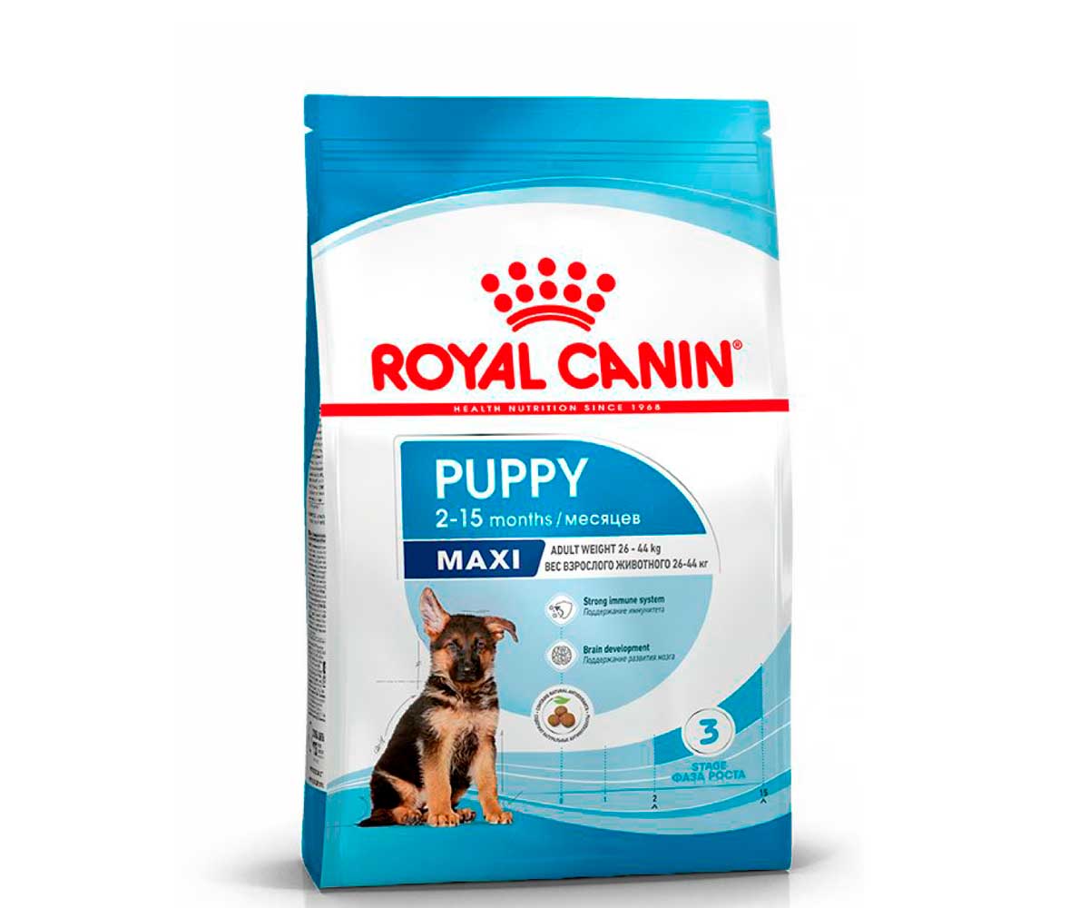 Сухой Корм Royal Canin (Роял Канин) Для Щенков Крупных Пород Size Health Nutrition Maxi Puppy 3кг