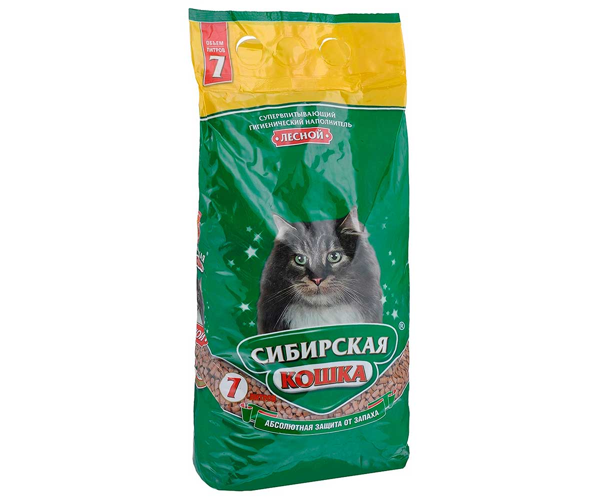 Наполнитель Для Кошачьего Туалета Сибирская Кошка Лесной 7л (1*2)
