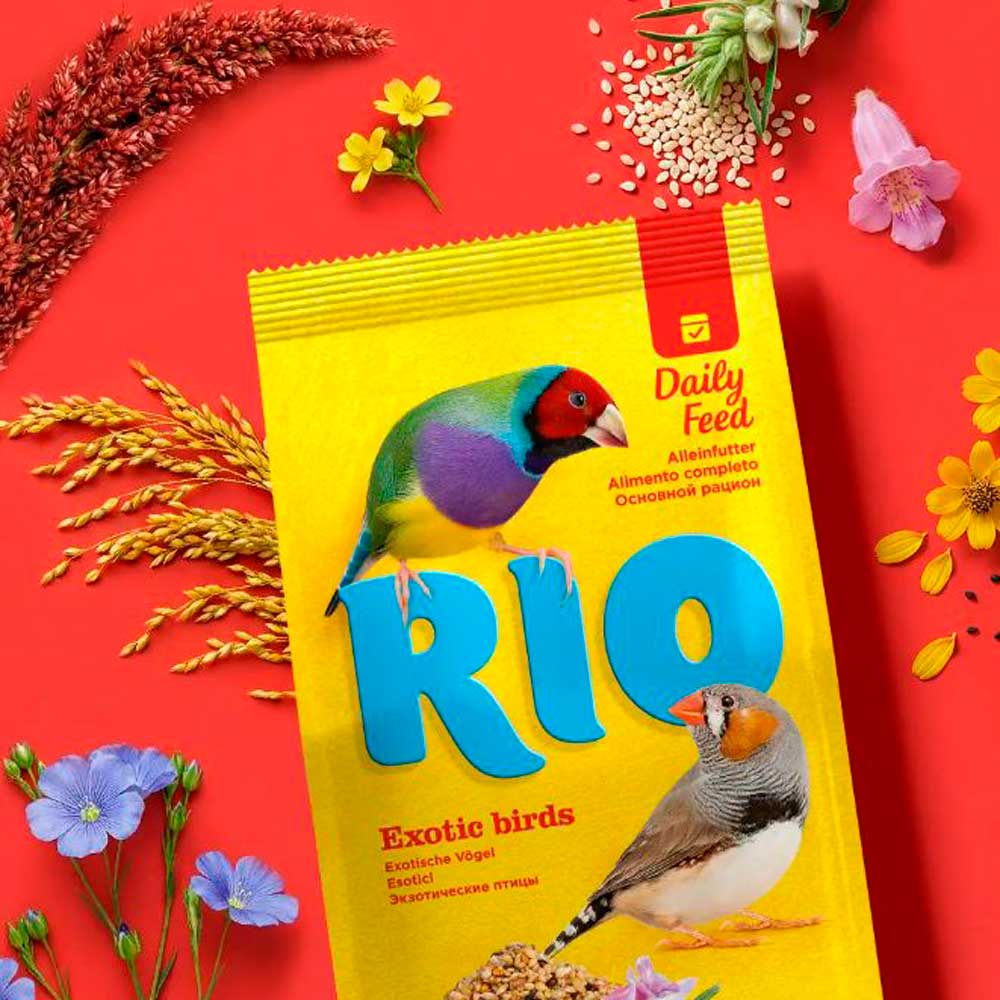 Сухой Корм Rio (Рио) Daily Food for Exotic Birds Для Экзотических Птиц 1кг