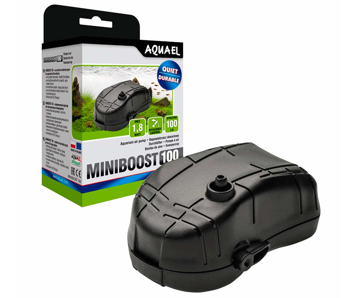 Компрессор Для Аквариума До 100л Aquael (Акваэль) Одноканальный Mini Boost 100 115316