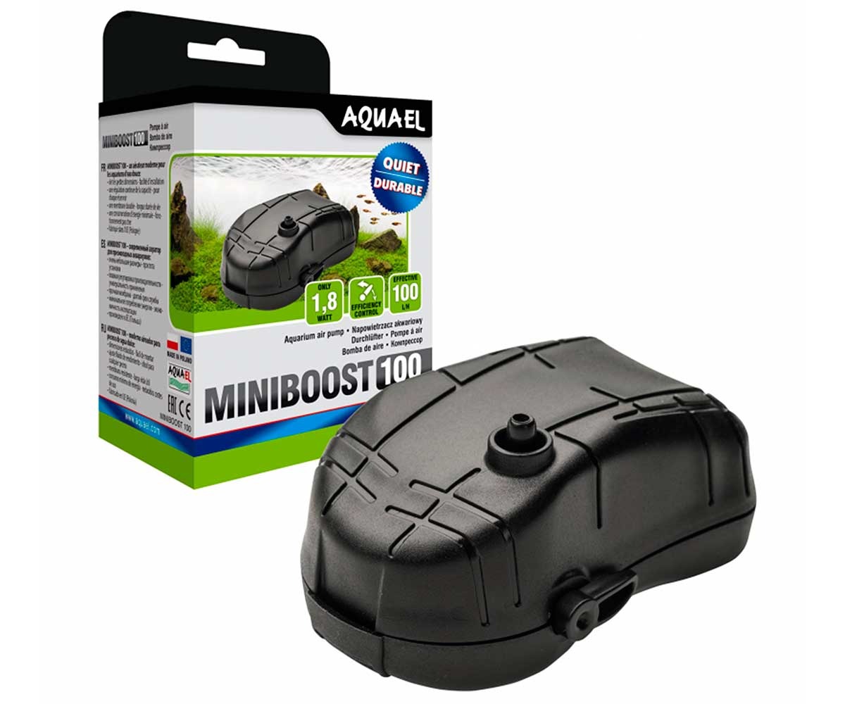 Компрессор Для Аквариума До 100л Aquael (Акваэль) Одноканальный Mini Boost 100 115316