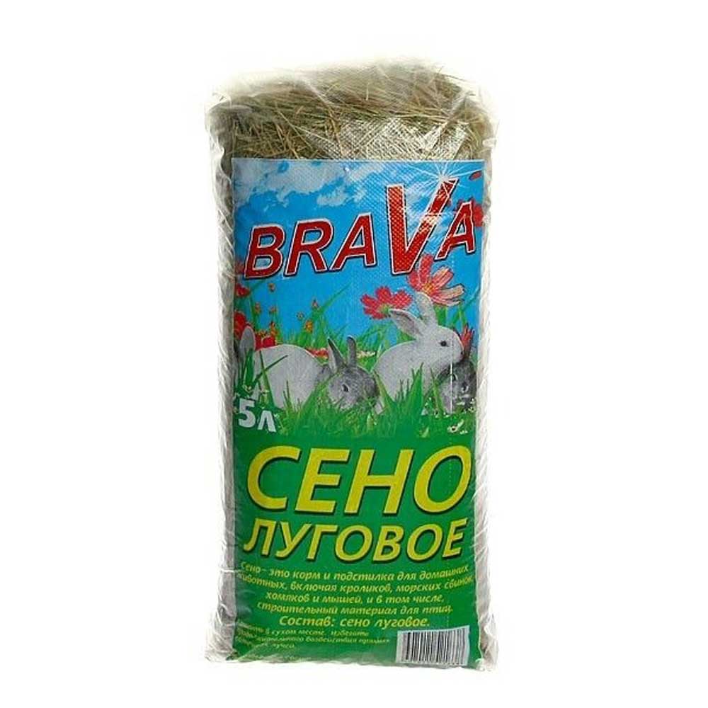 Сено BRAVA (Брава) Луговое Для Грызунов 5л (1*6)