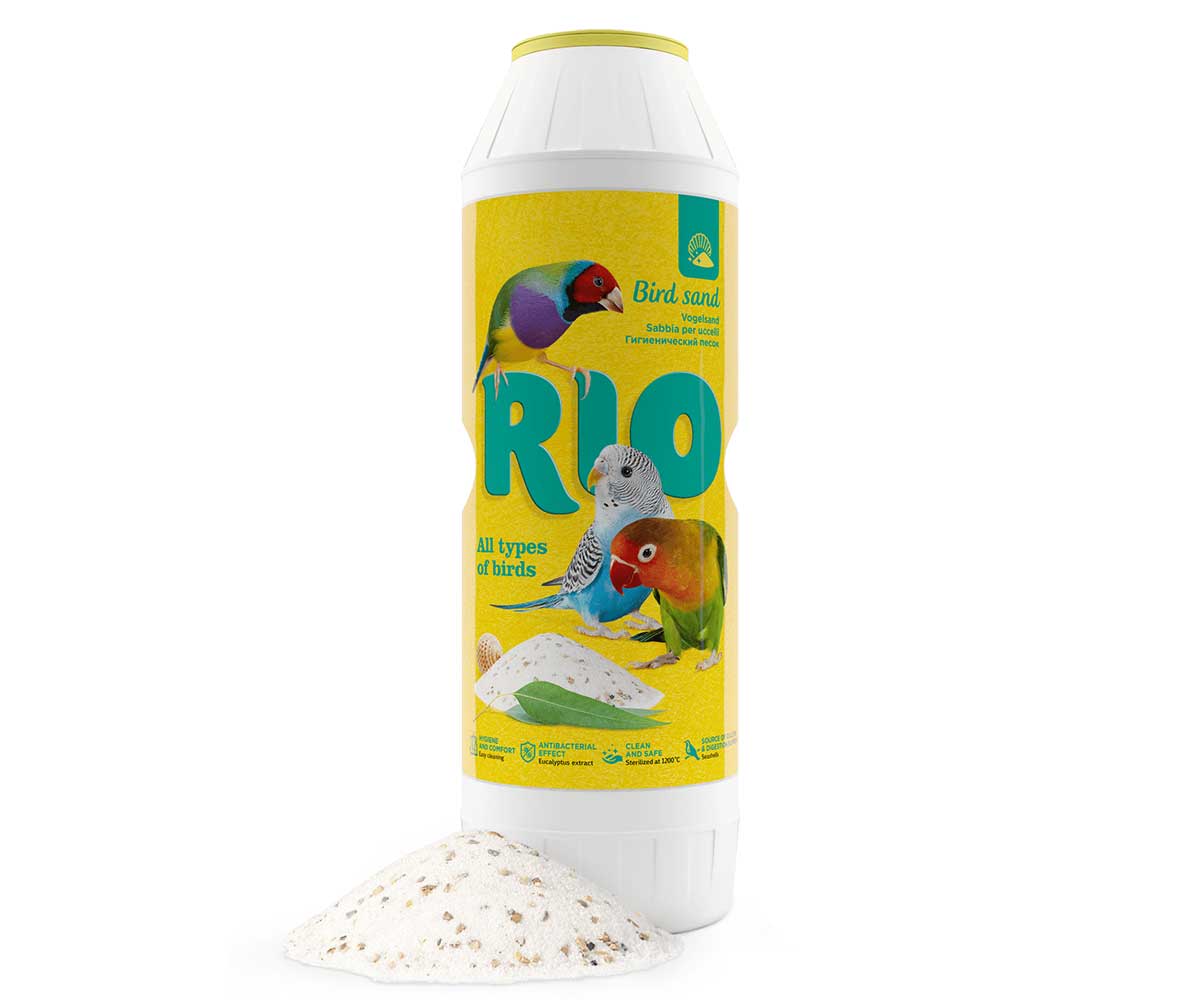 Песок Для Птиц Rio (Рио) Гигиенический с Экстрактом Эвкалипта и Ракушечником 2кг