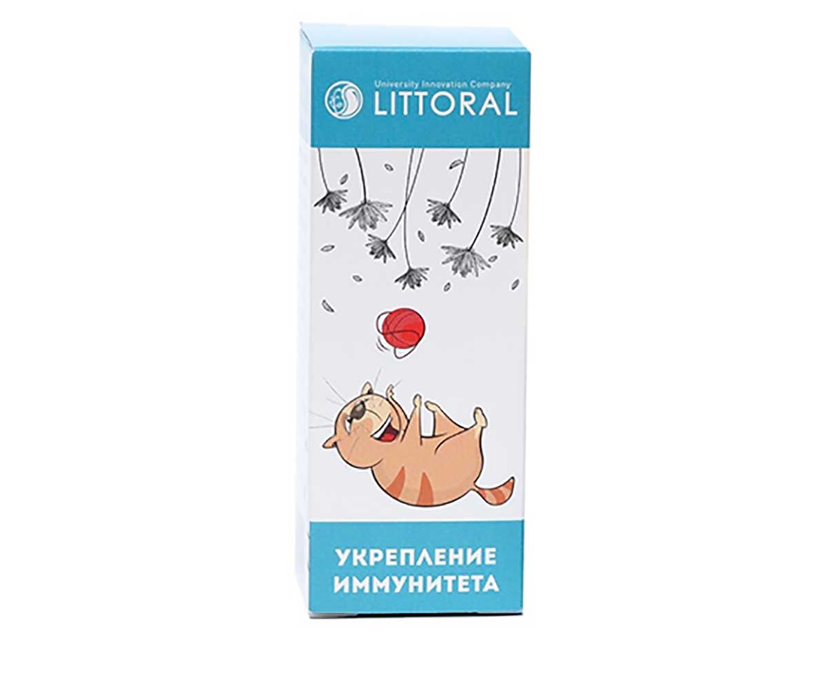 LITTORAL (Литораль) Лечебные Травы Укрепление Иммунитета Для Кошек 50мл