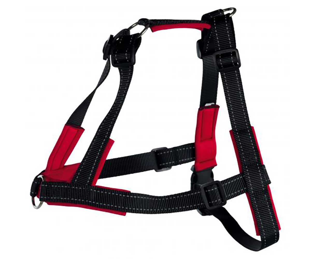 Шлейка Для Собак Средних и Крупных Пород Trixie (Трикси) Lead`N Walk Soft M-L 55-90см/25мм Черный 13056