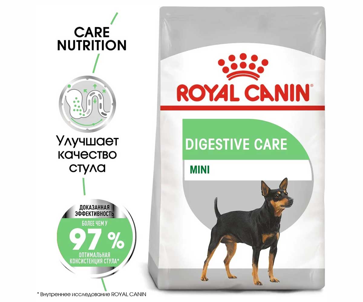 Сухой Корм Royal Canin (Роял Канин) Для Собак Мелких Пород с Чувствительным Пищеварением MINI Digestive Care 1кг