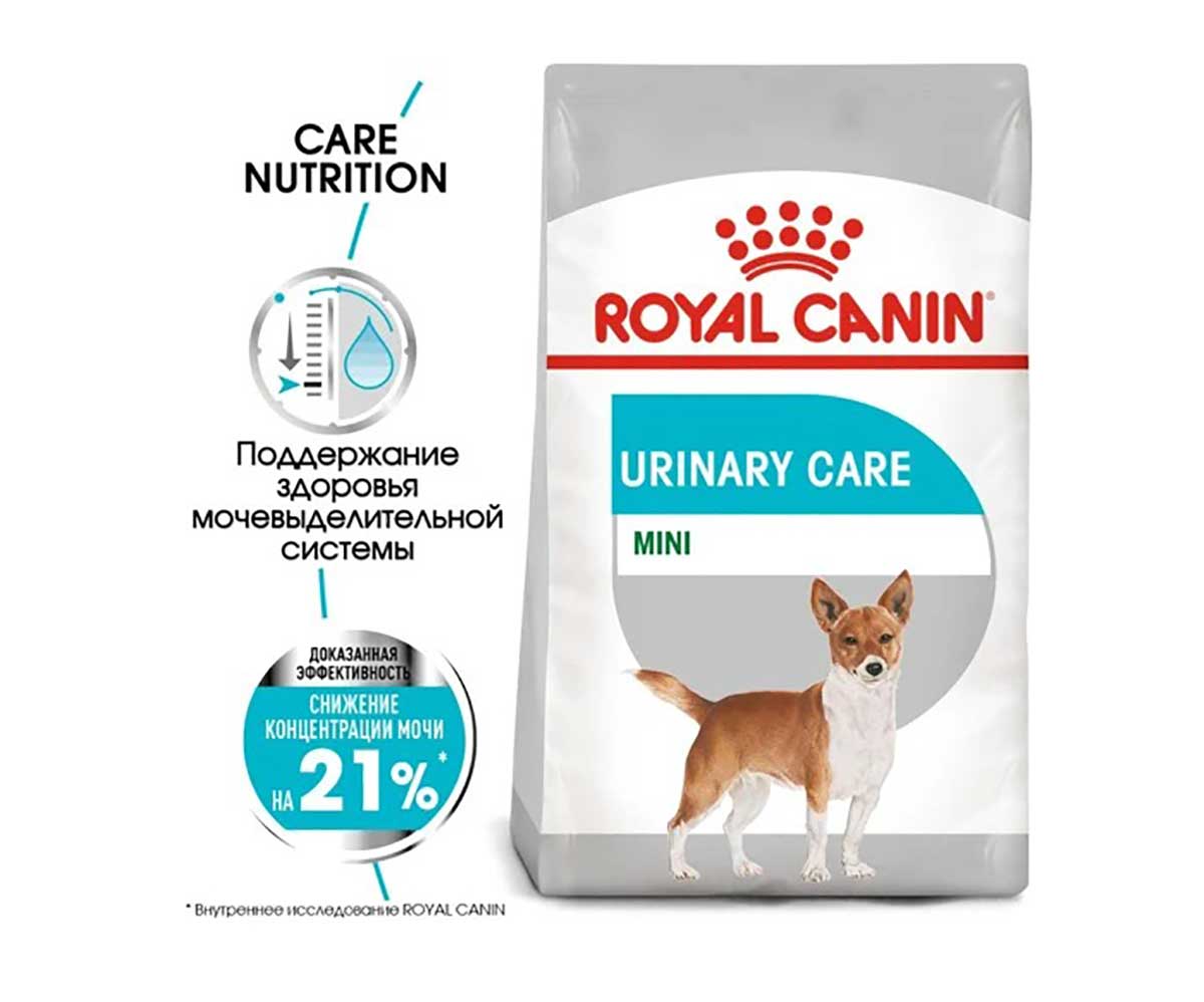Сухой Корм Royal Canin (Роял Канин) Для Собак Мелких Пород Для Поддержания Здоровья Мочеполовой Системы Mini Urinary Care 1кг