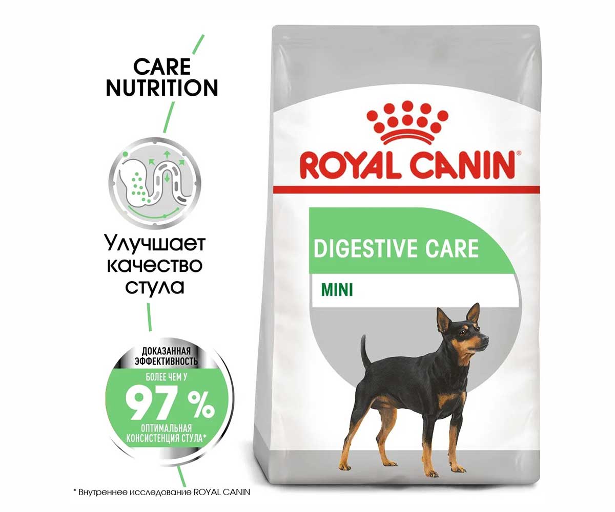 Сухой Корм Royal Canin (Роял Канин) Для Собак Мелких Пород с Чувствительным Пищеварением Mini Digestive Care 3кг