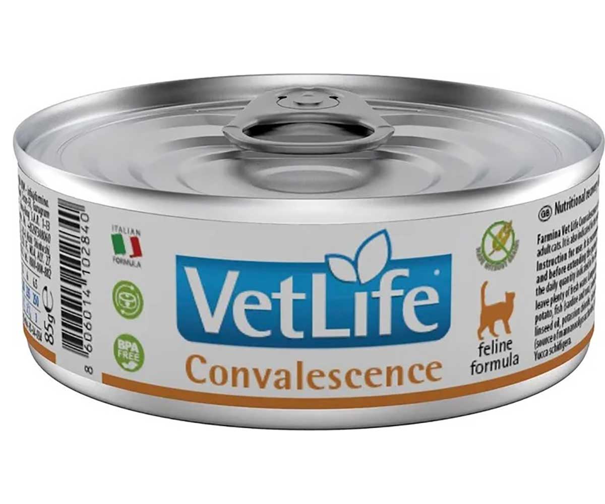 Лечебные Консервы Farmina (Фармина) Для Кошек в Период Выздоровления Vet Life Natural Diet Cat Convalescence 85г