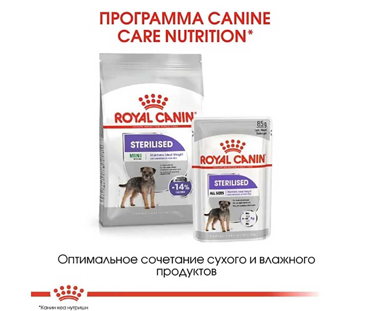 Сухой Корм Royal Canin (Роял Канин) Для Стерилизованных Собак Мелких Пород MINI STERILISED 3кг
