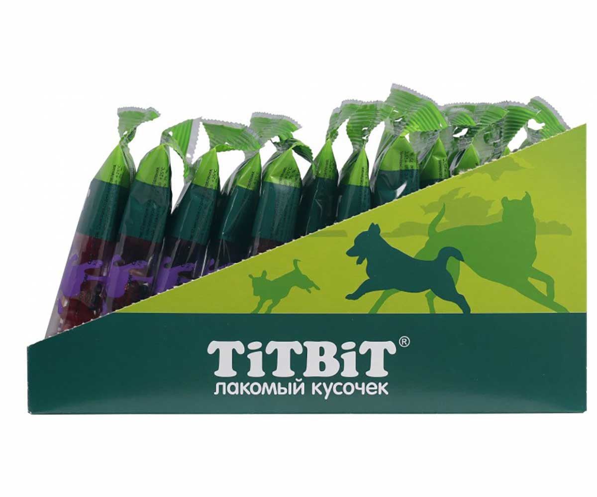 Лакомство Для Собак TiTBiT (Титбит) Съедобная Игрушка Косточка с Уткой Standart 4424