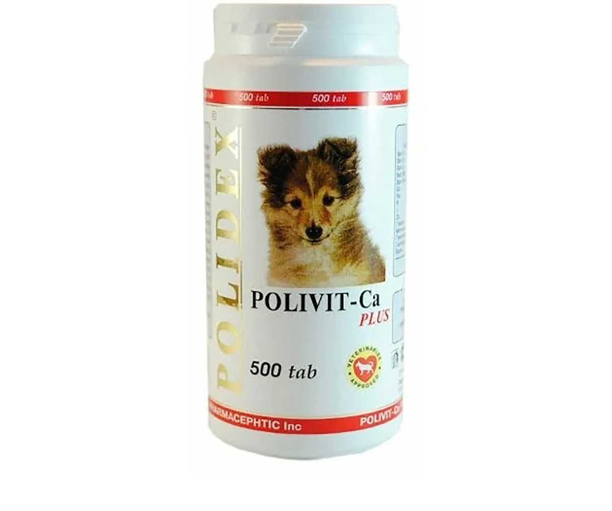 Polidex (Полидэкс) Поливит-кальций Плюс Polivit Ca Plus Витаминно-Минеральный Комплекс с Кальцием Для Щенков, Беременных и Лактирующих Сук 500т (1т-5кг)