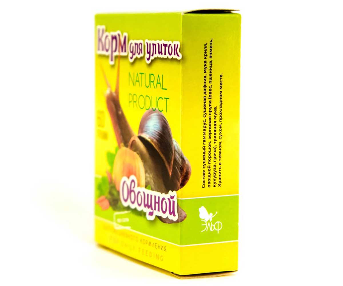 Корм Для Улиток Эльф Овощной 60г
