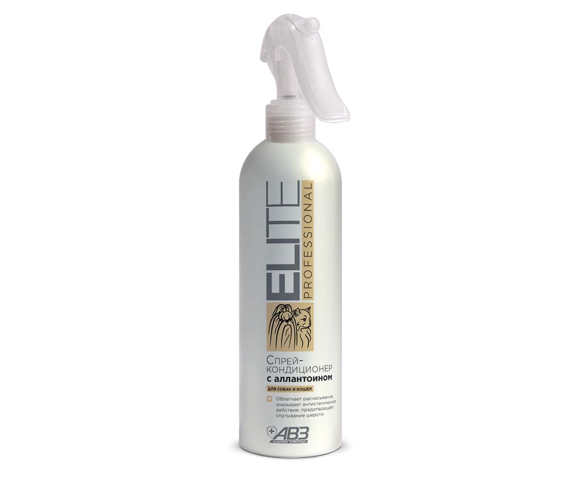 Elite (Элит) Professional Спрей Кондиционер Для Облегчения Расчесывания Шерсти Для Собак и Кошек С Аллантонаином 270мл