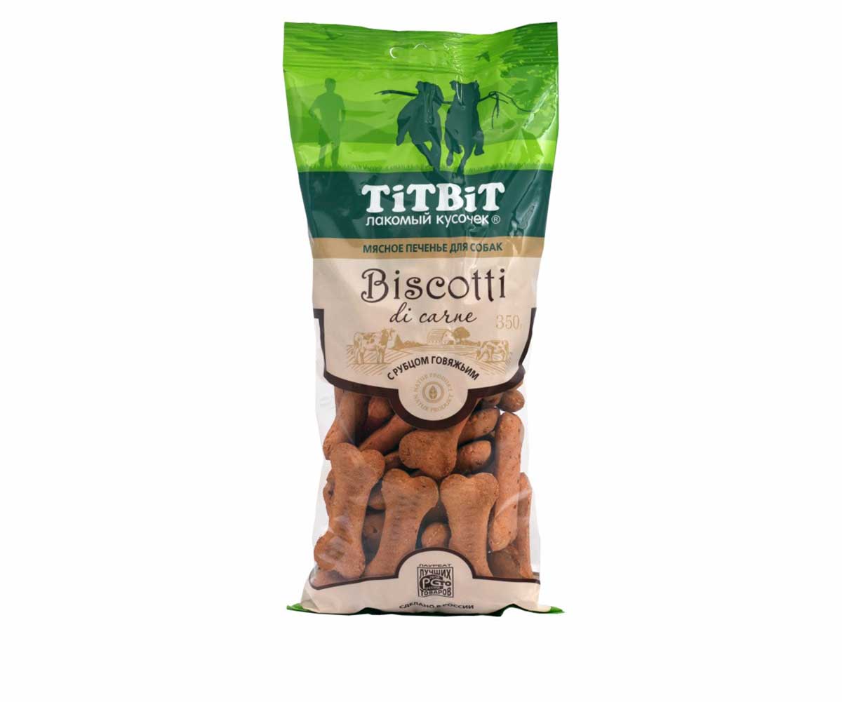 Лакомство Для Собак TiTBit (Титбит) Печенье Biscotti с Рубцом Говяжьим 350г