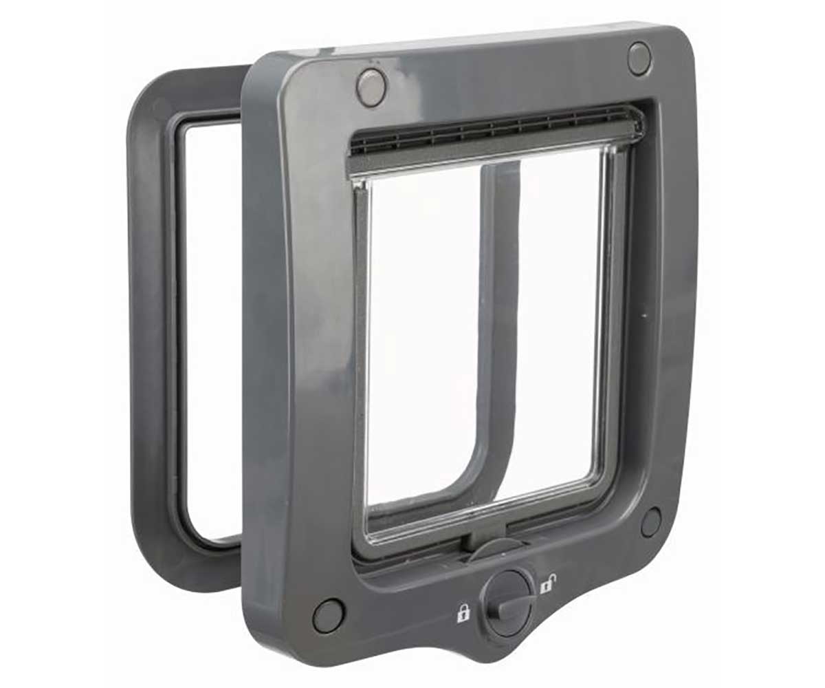Дверь Для Кошки Trixie (Трикси) 20*22см 2-Way 44202 Серый