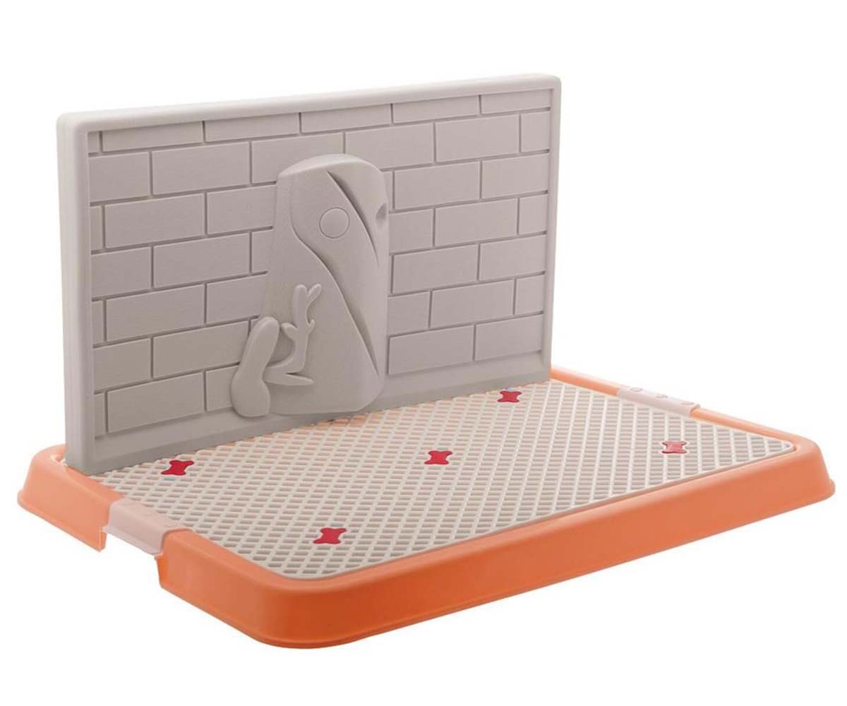 Туалет Для Собак Hello Pet (Хелло Пет) Со Стенкой Малый Коричневый 50*38*29см Р130-02