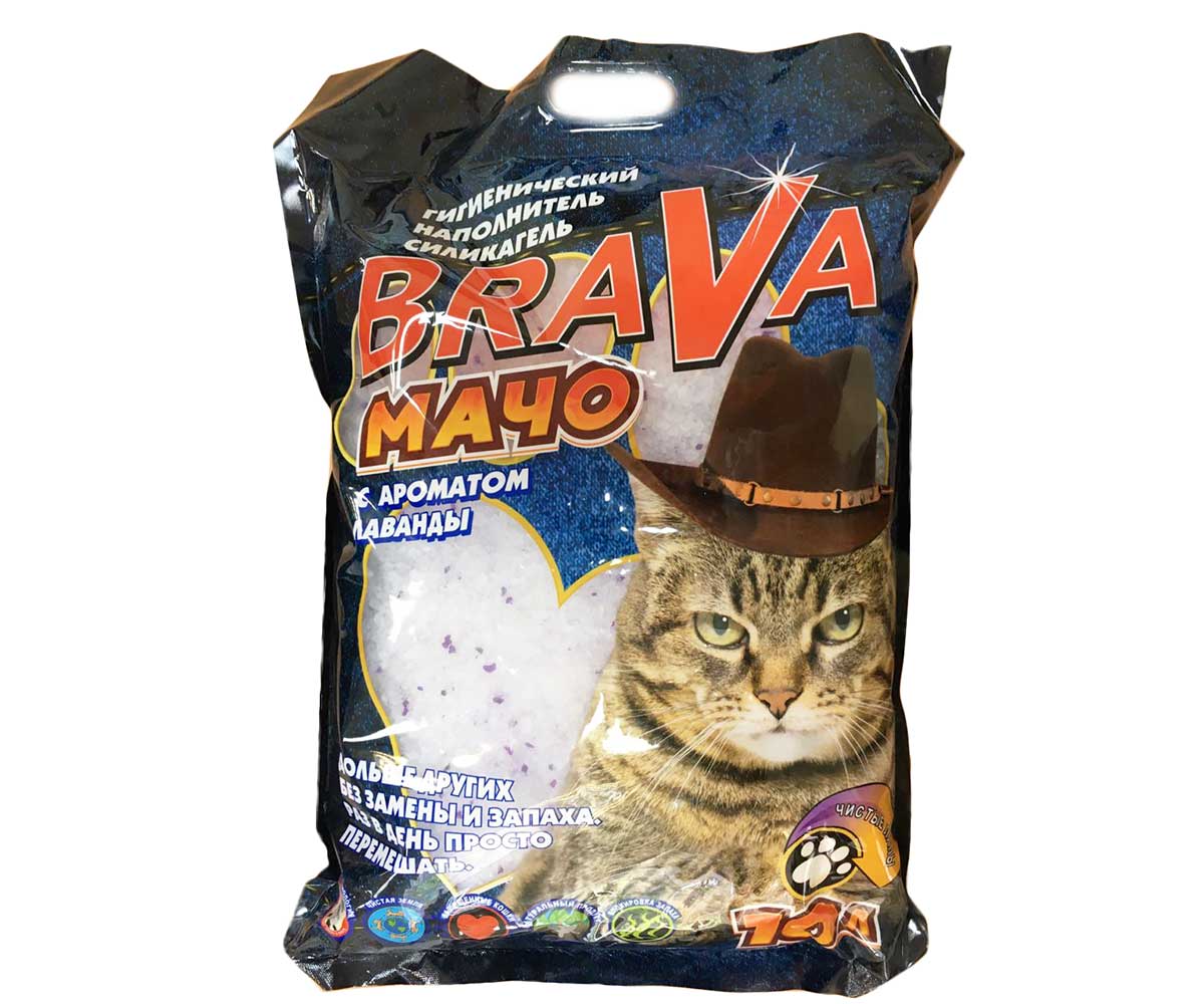 Наполнитель Для Кошачьего Туалета BraVa (Брава) Мачо Лаванда 10л (1*3)